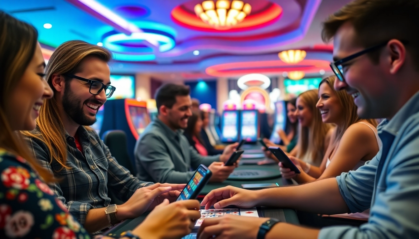 Erlebe den Spaß bei casinospiele.de mit Spielern, die begeisterte Unterhaltung genießen.