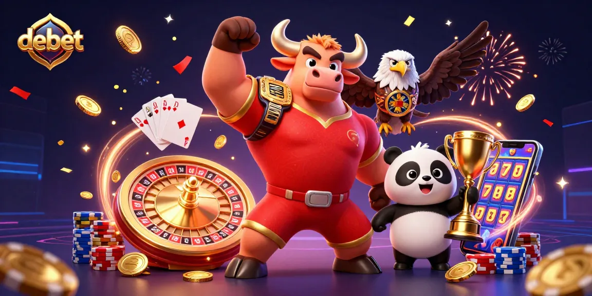 Celebrate wins at debet with exciting games, vibrant characters, and thrilling casino action.